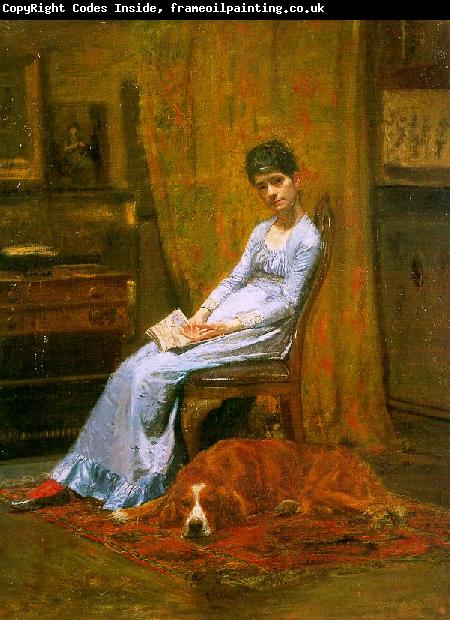 Thomas Eakins The Artist's Wife and his Setter Dog
